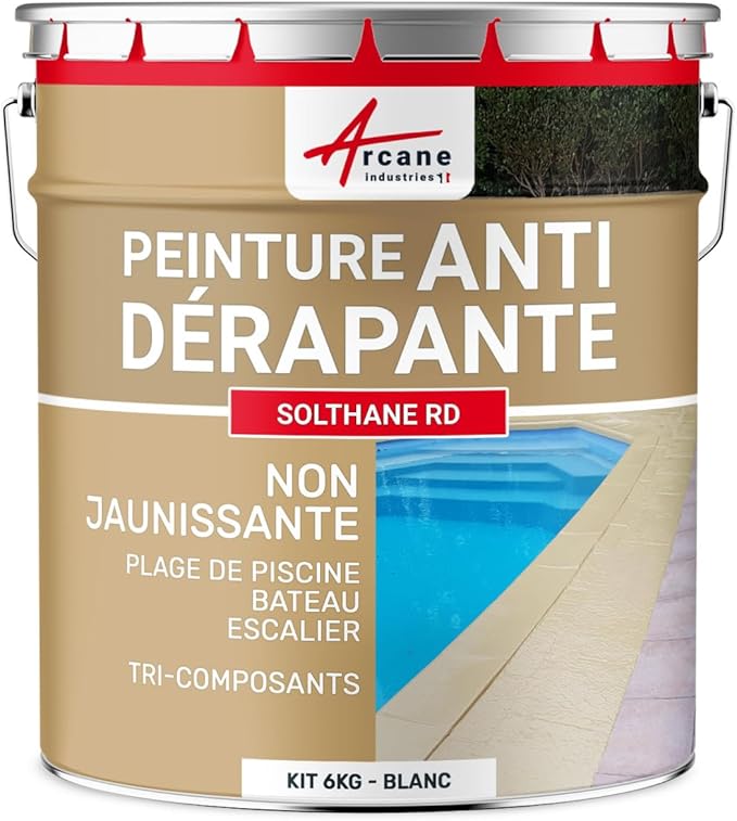 PEINTURE ANTI DÉRAPANTE / TERRASSES & PLAGES DE PISCINE - 25KG