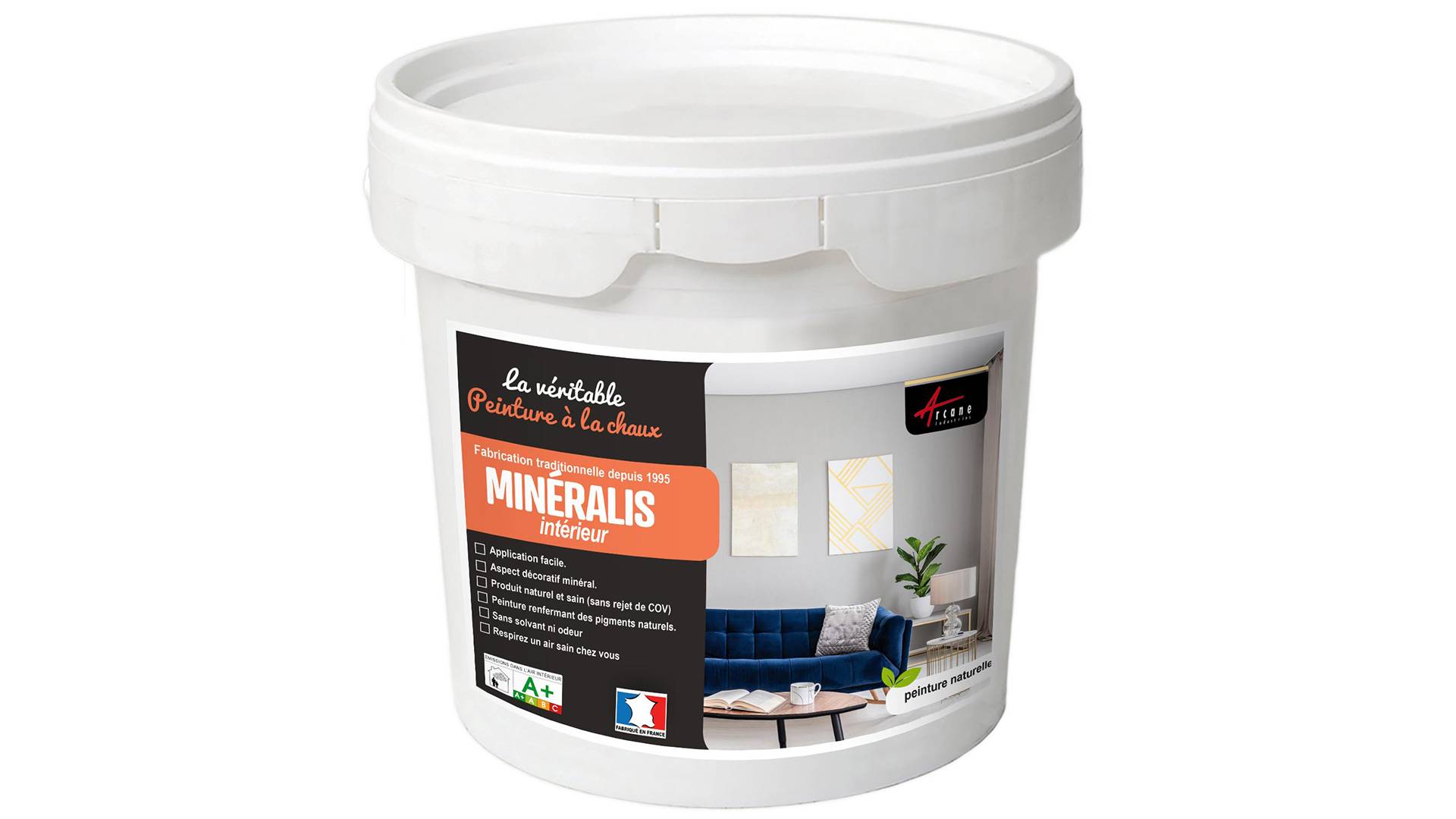 PEINTURE MURALE NATURELLE - MINERALIS - 5 KG