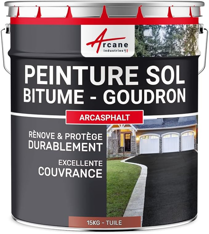 PEINTURE SUR BITUME OU GOUDRON - ARCASPHALT ARCANE - 15 KG